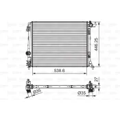 Radiator, racire motor 701662 VALEO
