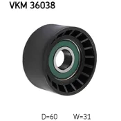 Rola ghidare/conducere, curea transmisie VKM 36038 SKF