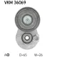 Rola intinzator,curea transmisie VKM 36069 SKF