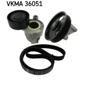 Set curea transmisie cu caneluri VKMA 36051 SKF