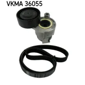 Set curea transmisie cu caneluri VKMA 36055 SKF
