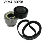 Set curea transmisie cu caneluri VKMA 36058 SKF