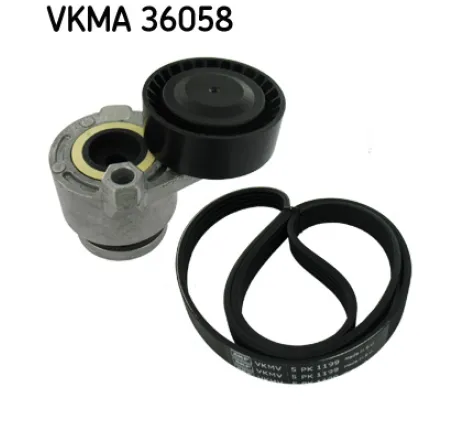 Set curea transmisie cu caneluri VKMA 36058 SKF