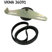 Set curea transmisie cu caneluri VKMA 36091 SKF