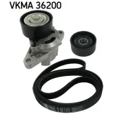 Set curea transmisie cu caneluri VKMA 36200 SKF
