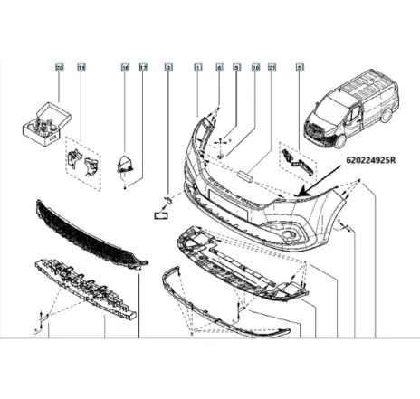 Bara fata Renault Trafic III 620224925R Renault