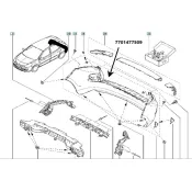 Bara de protectie spate Renault Clio III 7701477509