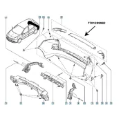 Set bandouri bara spate Renault Clio iii 2005-2014 7701209982