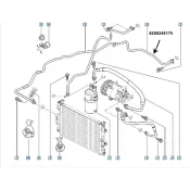Conducta clima Renault 8200245175