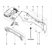 Bara spate fara senzori de parcare Renault 7701479250