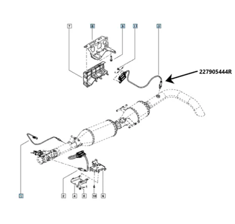Sonda temperatura Renault 227905444r