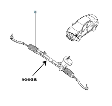 Caseta directie Renault 490010058r