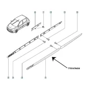 Bandou usa fata stanga Renault 7701476434