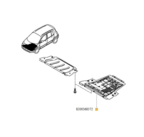 Scut motor plastic Renault 8200368372