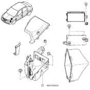 Cutie sigurante motor Dacia Logan Renault 6001548525