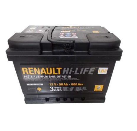 Baterie 12v 50ah 600a Renault 7711130088