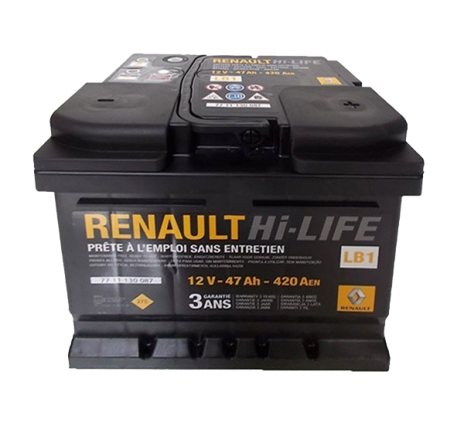 Baterie  12v 47ah 420a Renault 7711130087