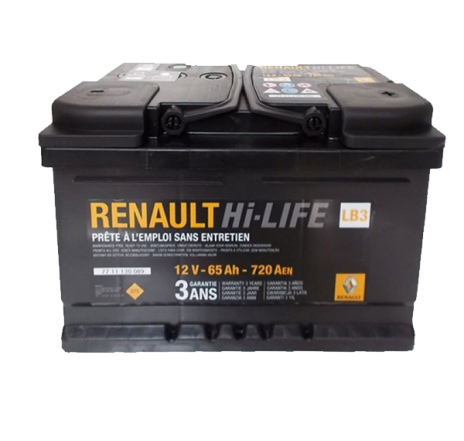 Baterie 12v 65ah 720a Renault 7711130089
