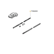 Ornament aripa Clio i Renault 7700829893