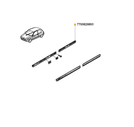 Ornament aripa Clio i Renault 7700829893