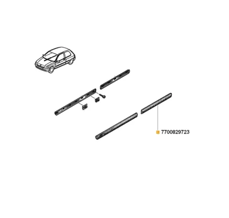 Ornament aripa Clio i Renault 7700829723