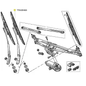 Lamela stergator Megane II Renault 7701051903