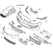 Bara fata Renault Megane II 620223579R
