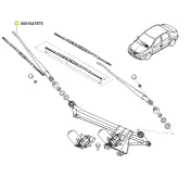 Brat stergator dreapta Renault 6001547875