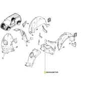 Carenaj roata stanga fata spre spate Renault Kangoo II 8200436709