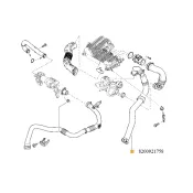 Furtun intercooler - turbo Renault 8200921758