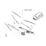 Brat stergator sofer Dacia Logan ii facelift Renault 288817528r