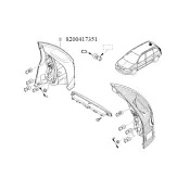 Lampa spate dreapta Megane ii Renault 8200417351