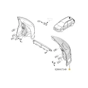 Lampa spate stanga Renault Megane II 8200417349