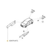 Balama capota Dacia Sandero Renault 8200763872