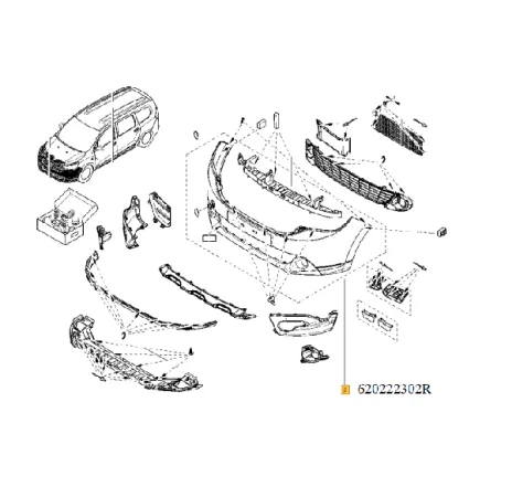 Bara fata Dacia Lodgy 620222302R Renault