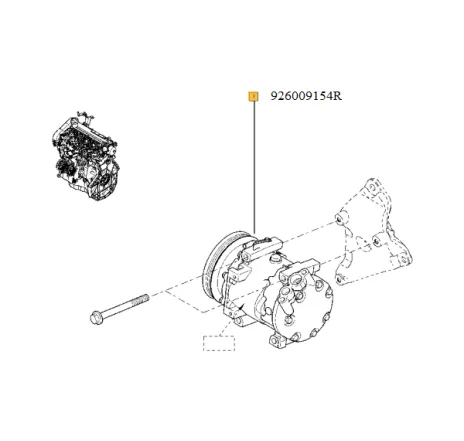 Compresor climatizare Dacia Logan / Sandero 926009154R Renault
