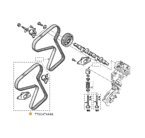 Kit distributie Renault 7701474446