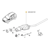 Catalizator cu filtru particule Dacia Duster 4X4 Renault 200106472r