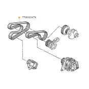 Curea transmisie Renault 7700101474