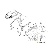 Aripa fata stanga meg ii Renault 7701473702