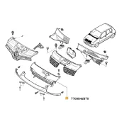 Grila radiator Renault 7700846870