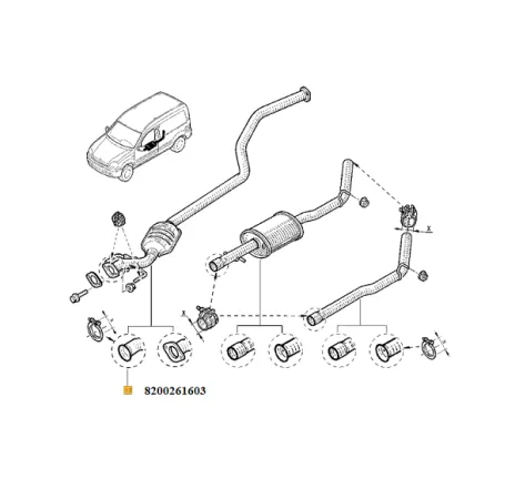 Toba intermediara Renault 8200261603