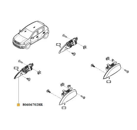 Maner exterior usa dr sand Renault 806067028r