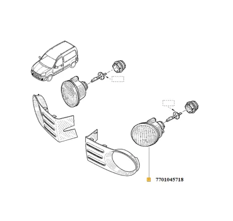 Proiector stanga Renault 7701045718