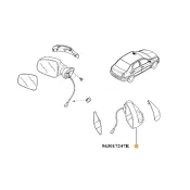 Oglinda dreapta electrica Logan Renault 963017247r