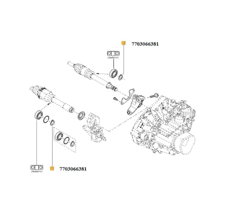 Inel de oprire Renault 7703066381