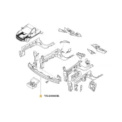 Armatura bara fata Renault Megane III 752100003R