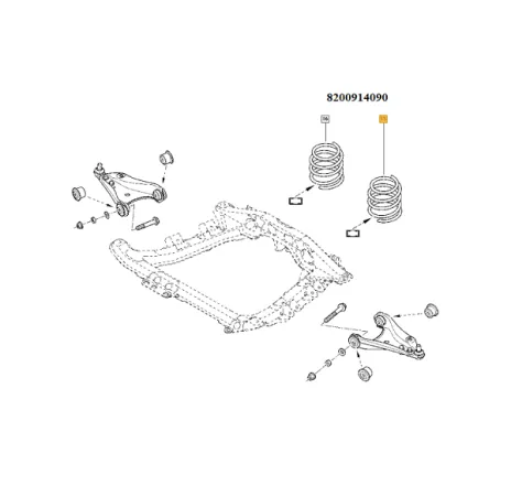 Arc suspensie Renault Clio ii 8200914090