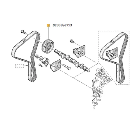 Fulie ax came Renault Megane III/Scenic III 1.9 dCi – 8200886753