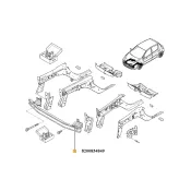 Armatura bara fata Renault Clio III 8200834849